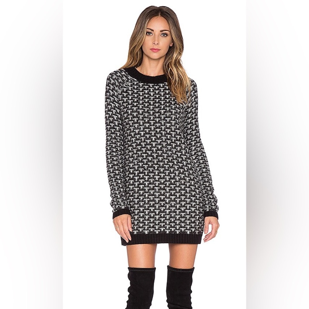 FOR LOVE & LEMONS ROBE PULL BIG SUR sweater dress extra small knitz